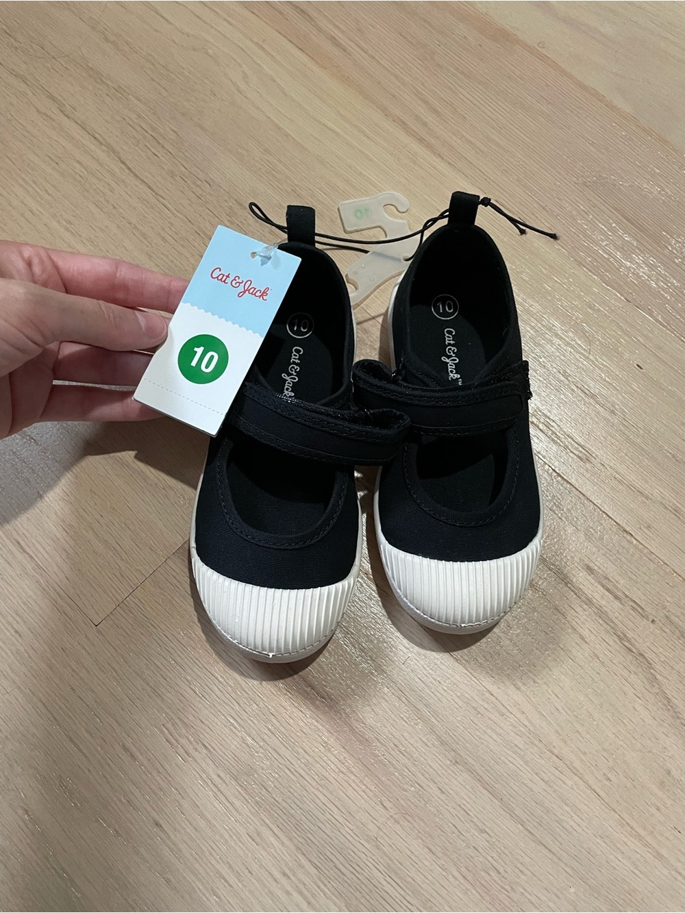 Cat & Jack Black and White Mary Jane Sneakers for Kids